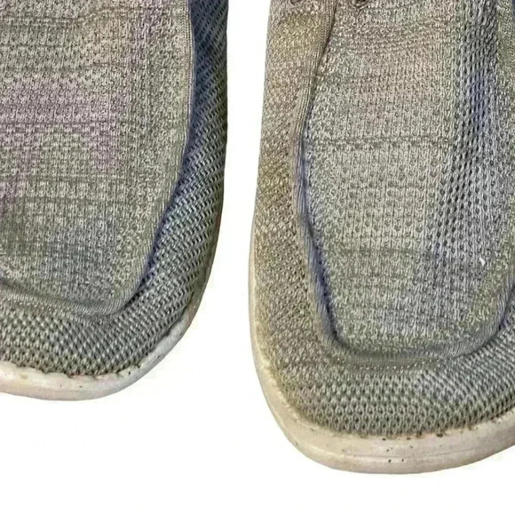 Hey Dude WALLY light grey Round Toe Slip On Casual Comfort Shoes Men 11 - Picture 2 of 9